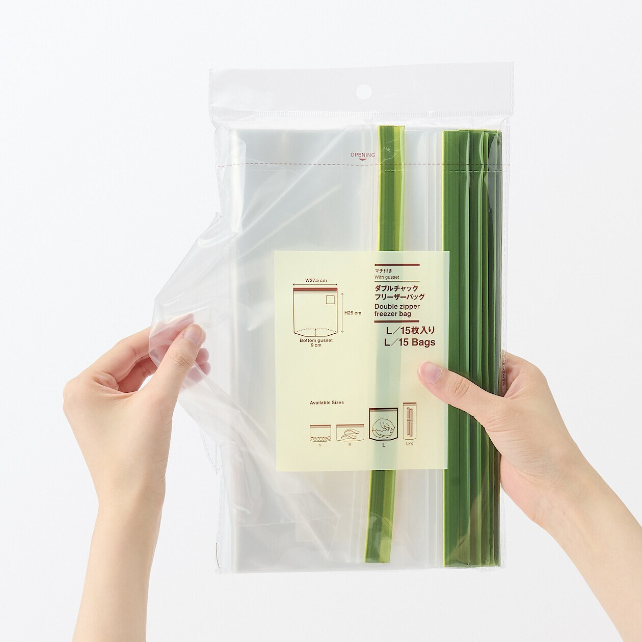 Zestaw woreczków strunowych L 15szt.