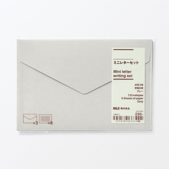 Zestaw papeterii mini szary