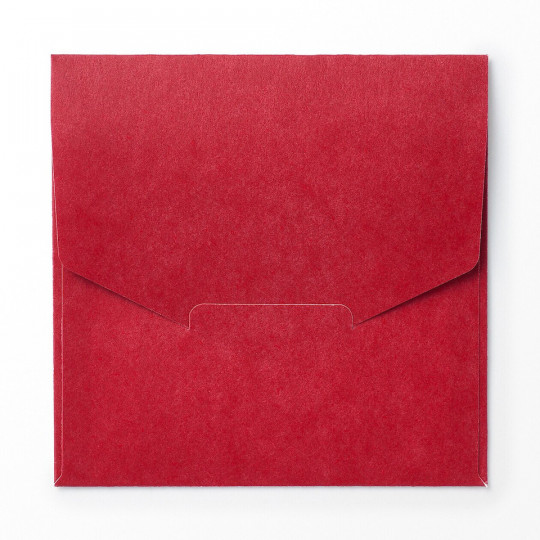 Koperta z bilecikiem bordowa
