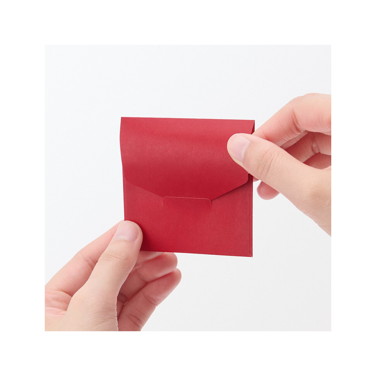 Koperta z bilecikiem bordowa