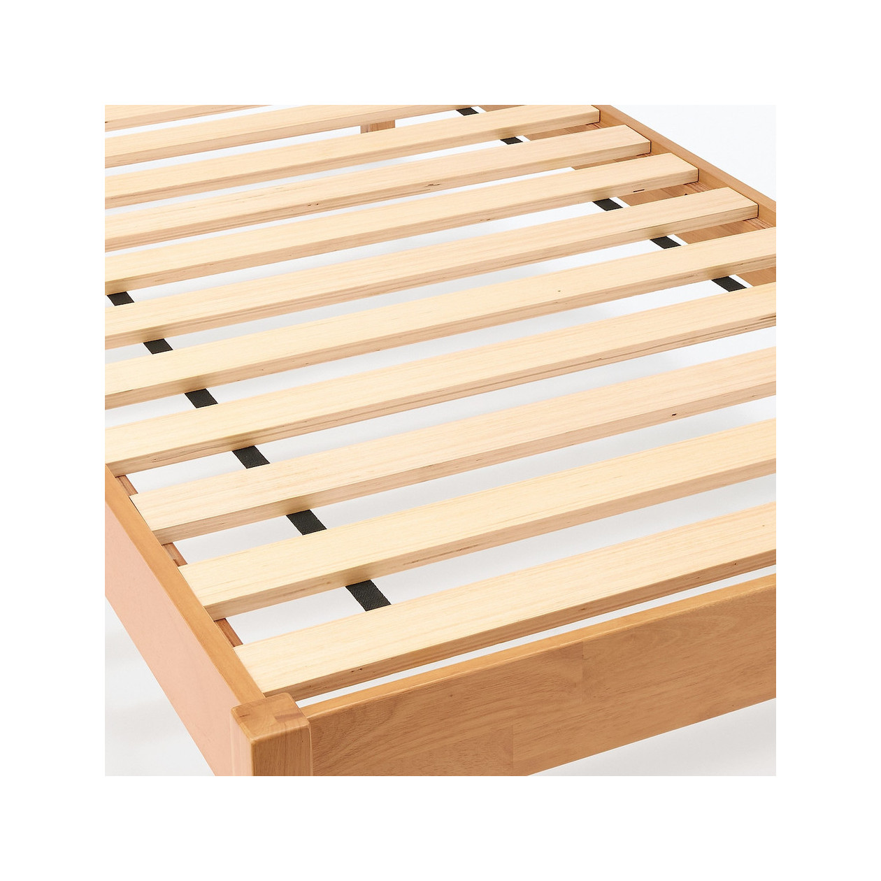 Łóżko z wezgłowiem podwójne duże king 183x201,5x74 cm kauczuk