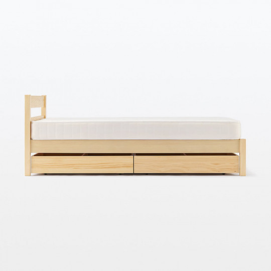 Łóżko z wezgłowiem podwójne duże king 183x201,5x74 cm sosna