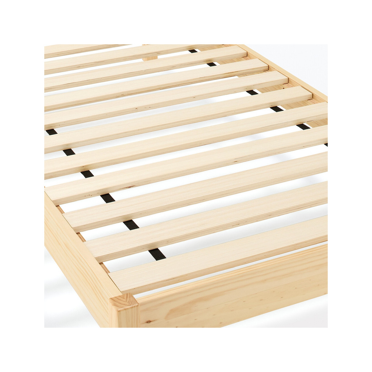 Łóżko z wezgłowiem podwójne duże king 183x201,5x74 cm sosna