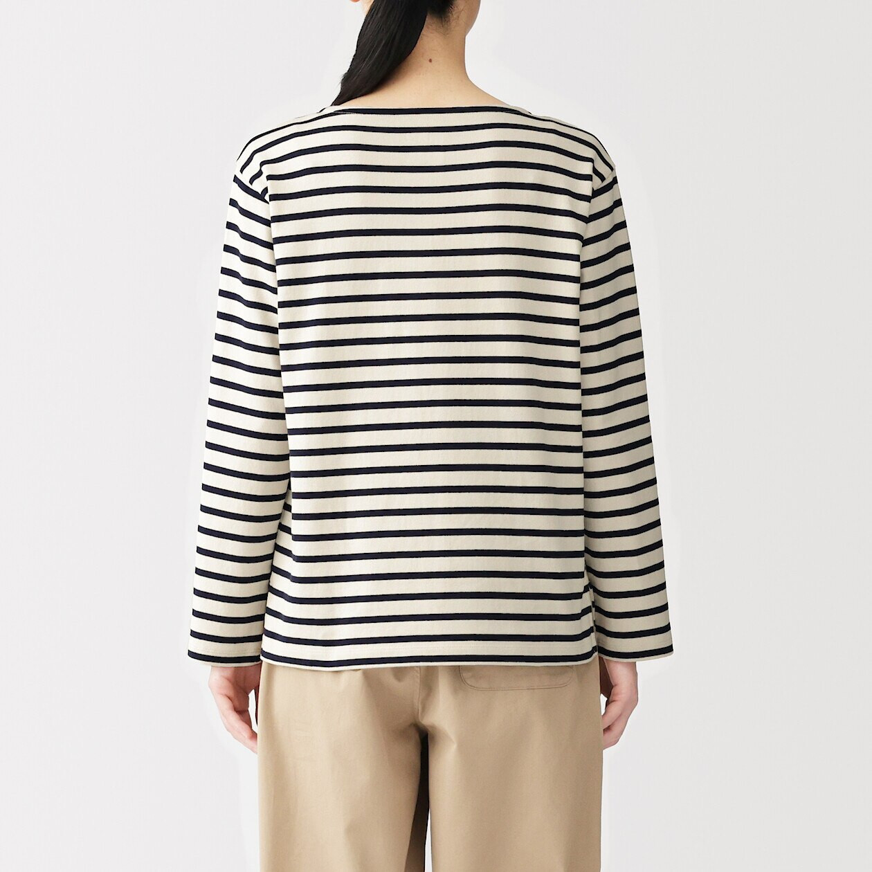 Bluzka z dekoltem w łódkę w paski żółta