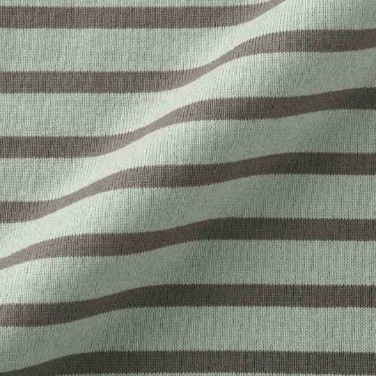 Bluzka z dekoltem w łódkę w paski khaki