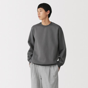 Bluza z dekoltem C ciemnoszara