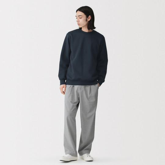 Bluza z dekoltem C granatowa