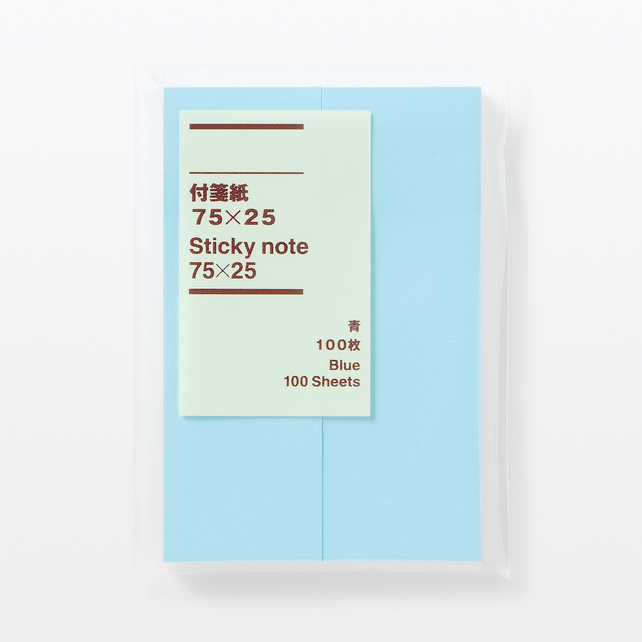 Karteczki samoprzylepne 75x25mm niebieskie