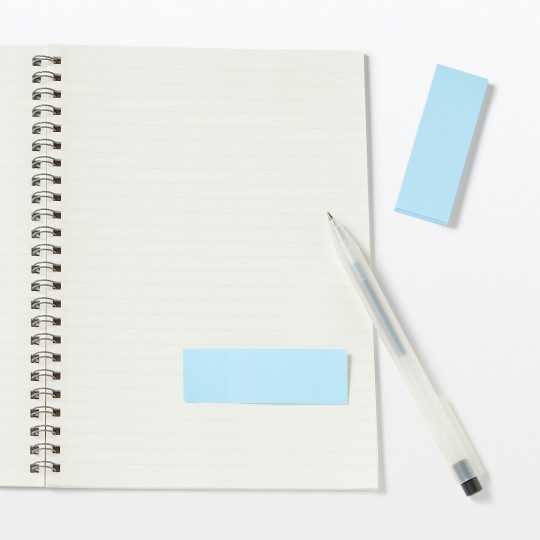 Karteczki samoprzylepne 75x25mm niebieskie