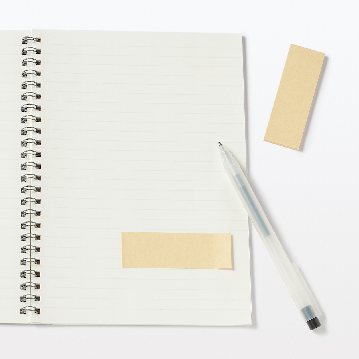 Karteczki samoprzylepne 75x25mm kraft