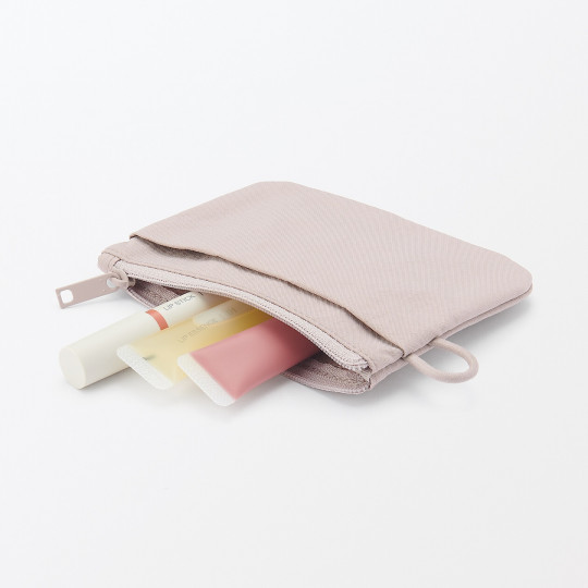 Kosmetyczka nylonowa płaska różowa S