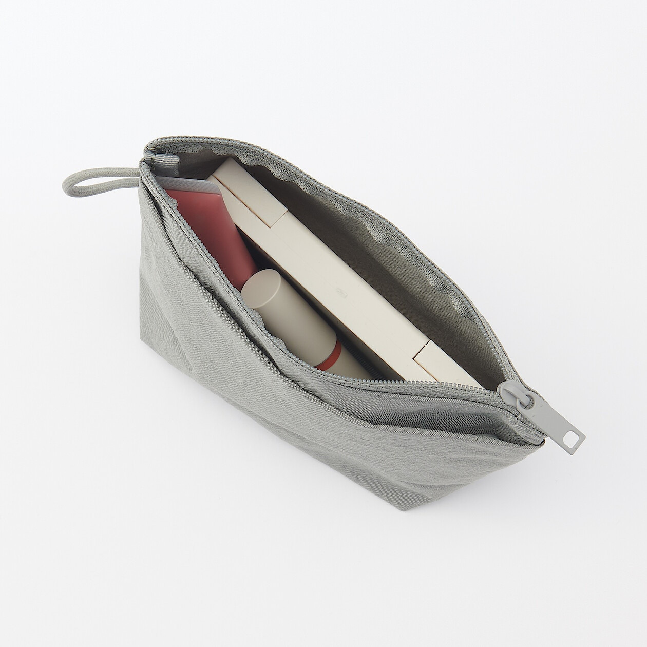 Kosmetyczka nylonowa szara S