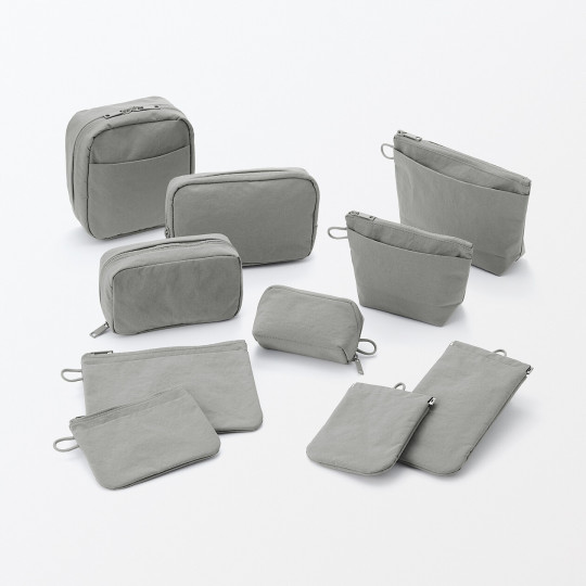 Kosmetyczka nylonowa szara S