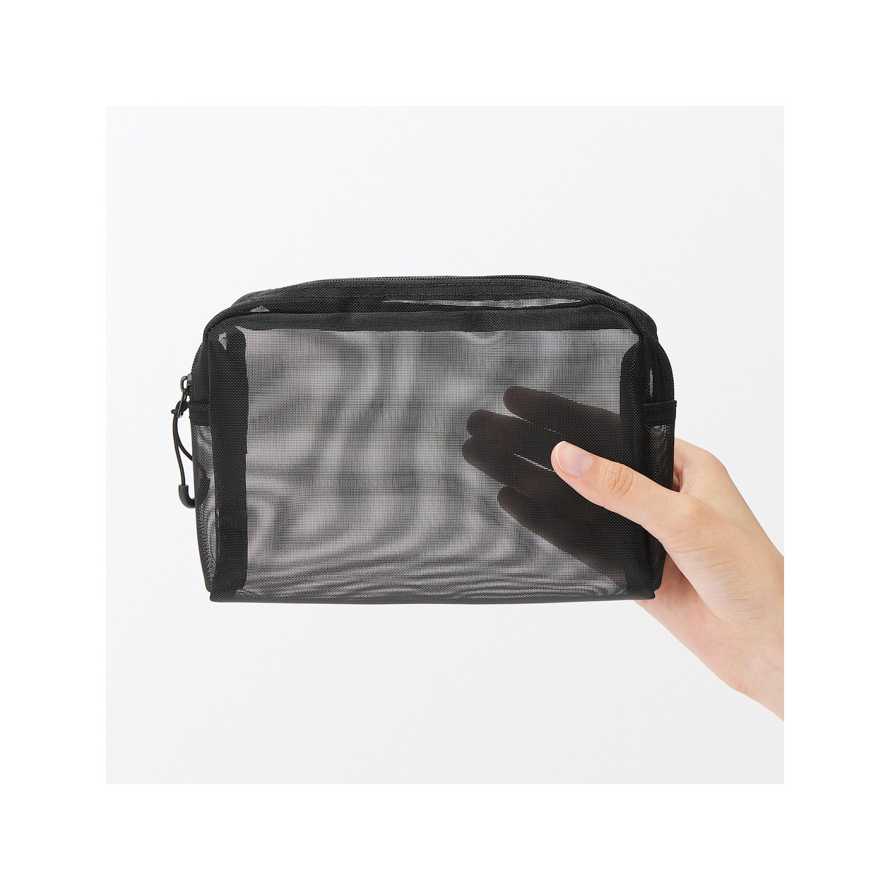 Kosmetyczka z nylonowej siatki 18.5x12 cm