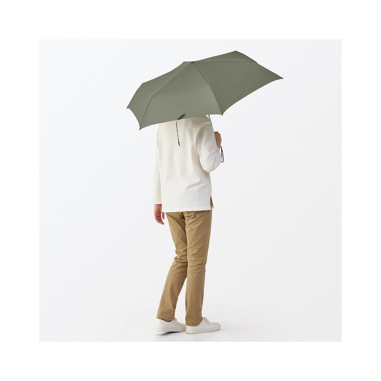 Parasol składany khaki