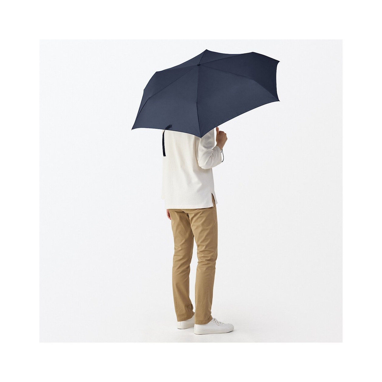 Parasol składany granatowy