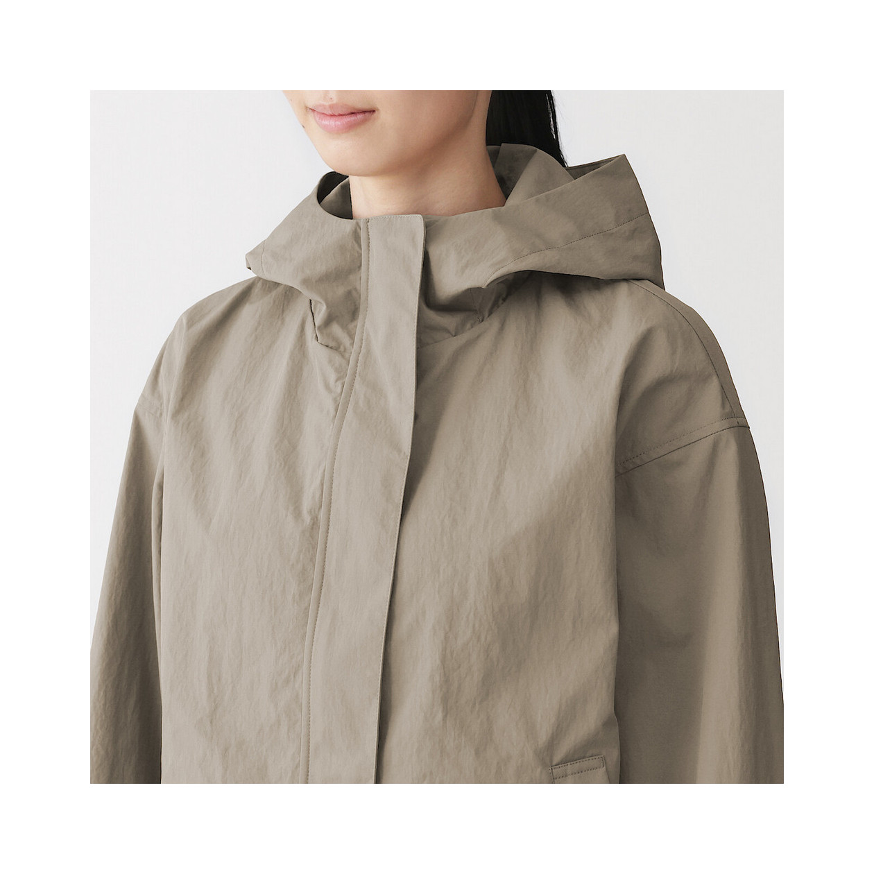 Kurtka wodoodporna szarobrązowa