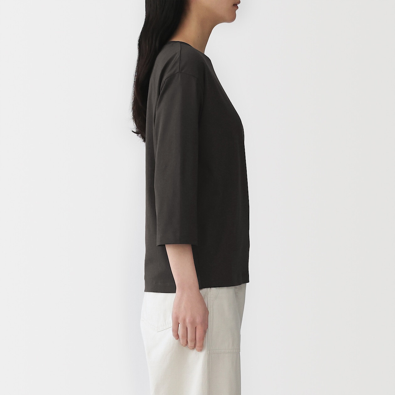 Bluzka z dekoltem w łódkę biała