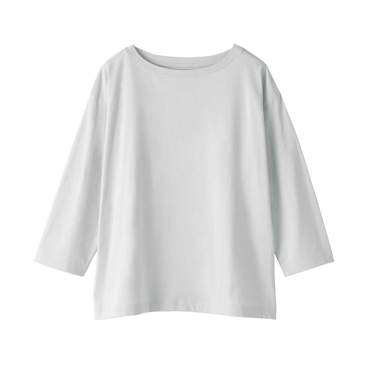 Bluzka z dekoltem w łódkę jasnoszara