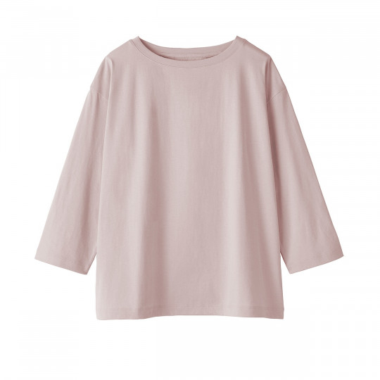 Bluzka z dekoltem w łódkę różowa