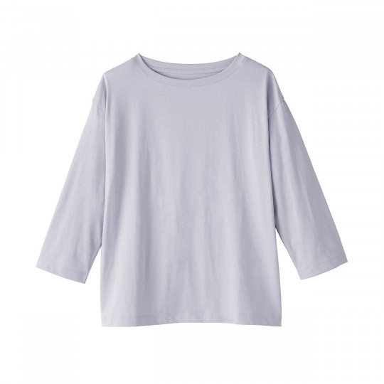 Bluzka z dekoltem w łódkę fioletowa