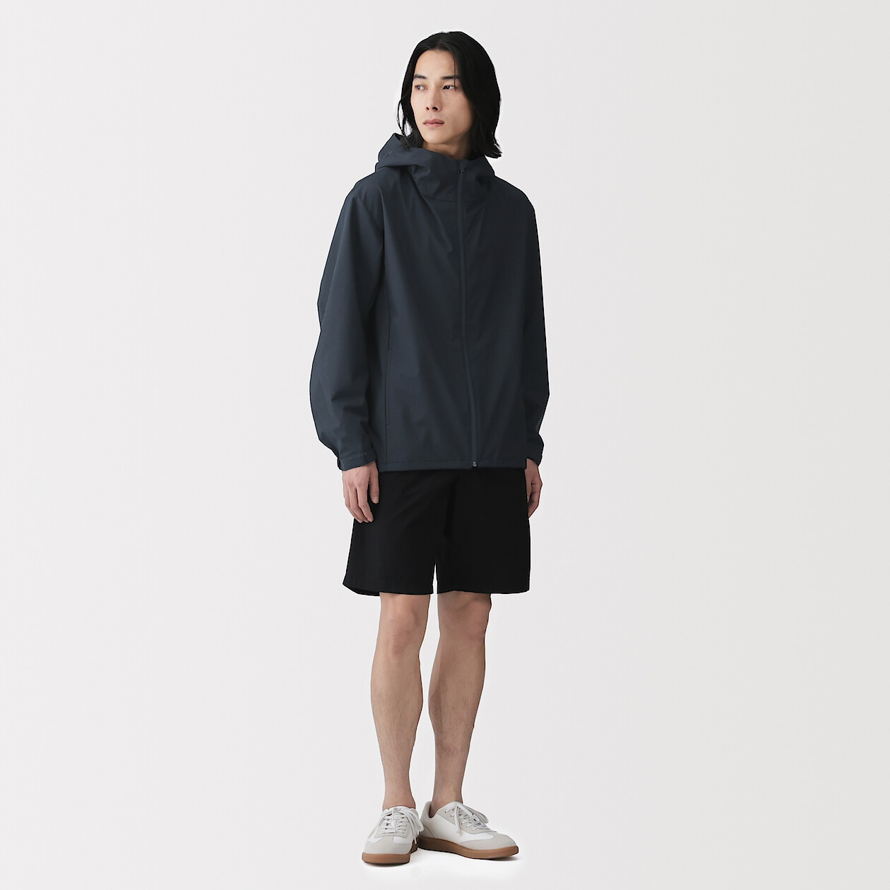 Kurtka wiatrówka granatowa