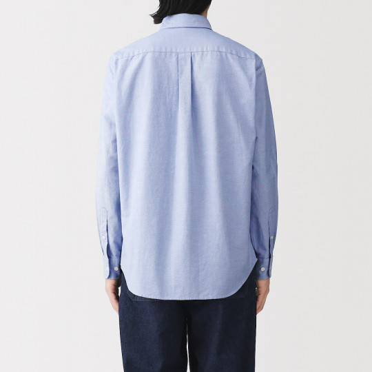 Koszula z bawełny oxford grafitowa