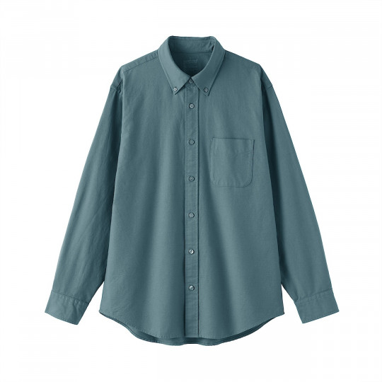 Koszula z bawełny oxford niebieska