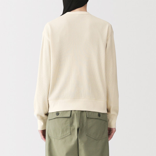 Kardigan bawełniany waffle jasnozielony