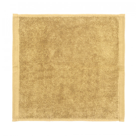 Ręcznik do twarzy 33x33 cm żółty