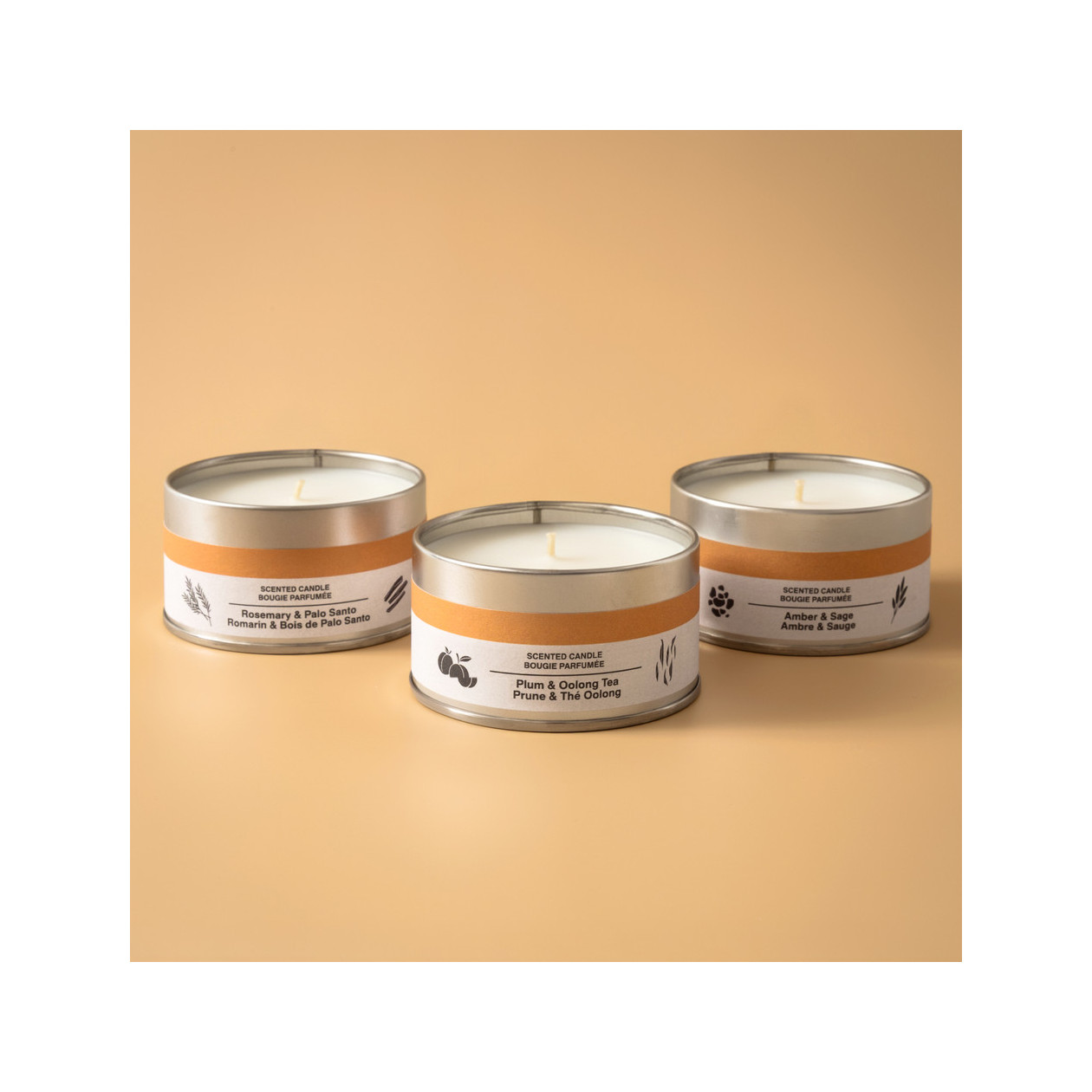 Świeca zapachowa w puszce bursztyn i szałwia