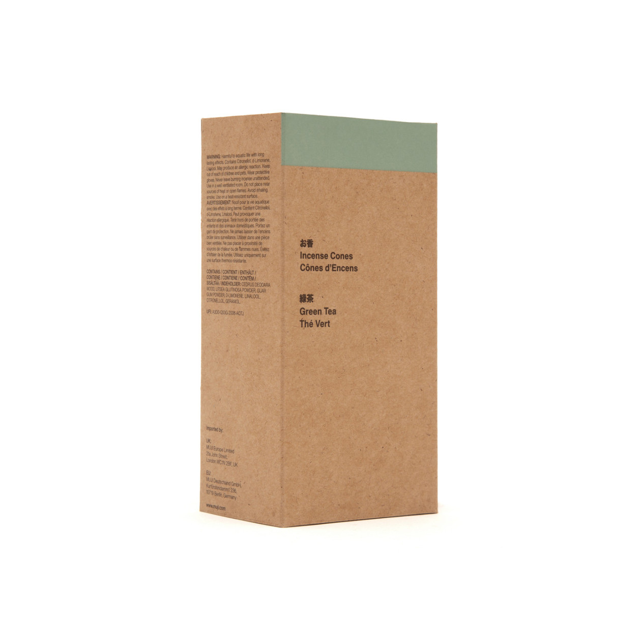 Kadzidełka stożkowe zielona herbata 20 szt