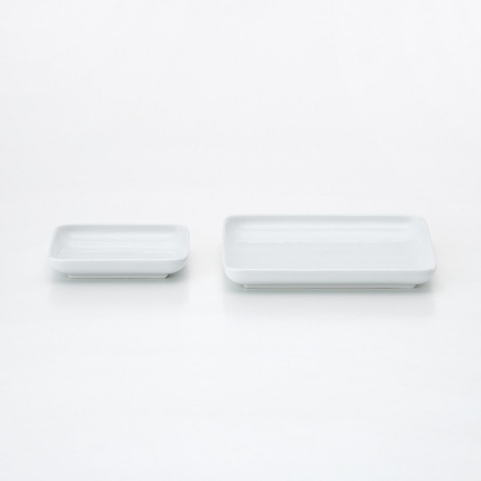 Talerz kwadratowy z porcelany Hakuji mały