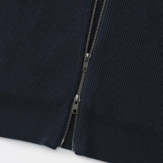 Kardigan na zamek granatowy