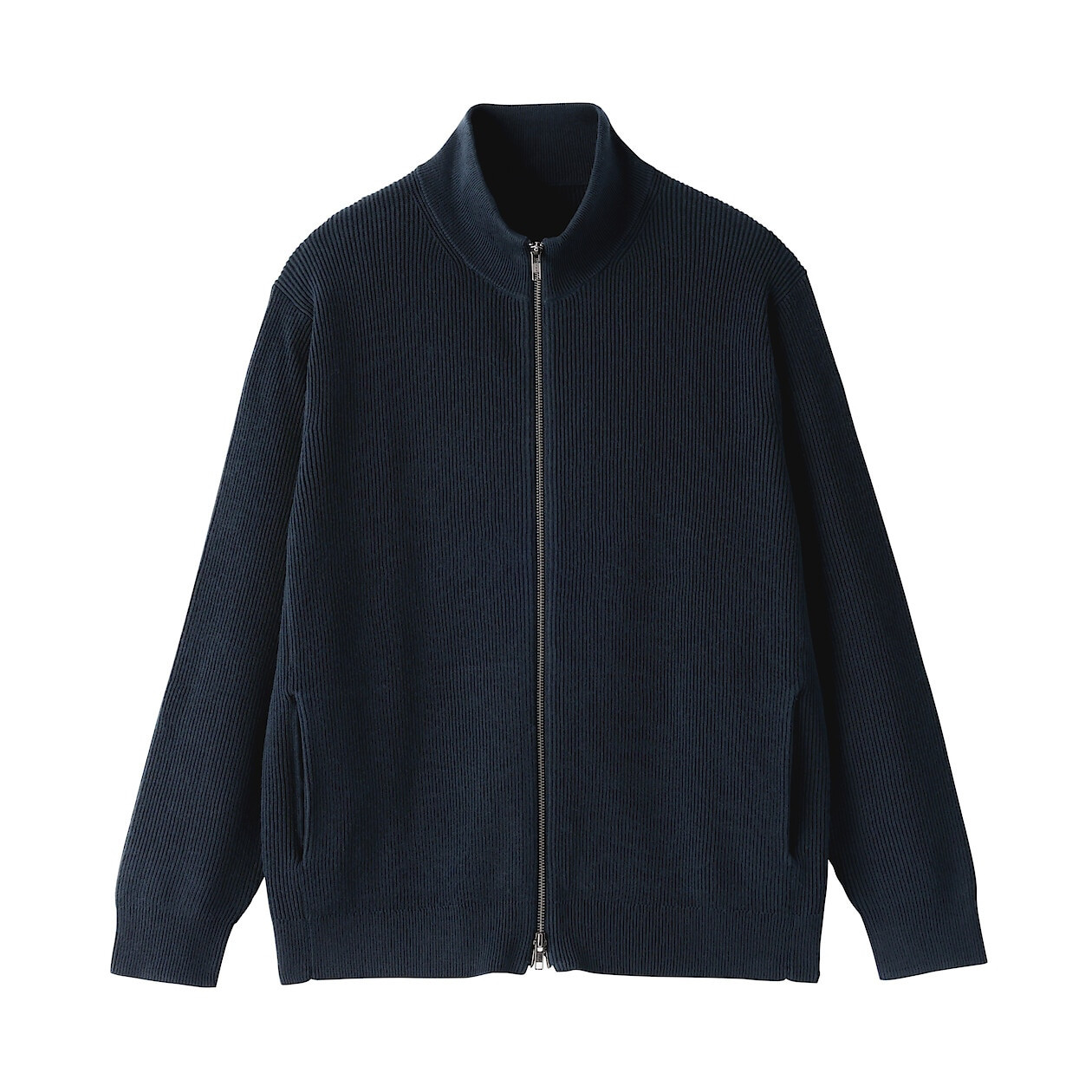 Kardigan na zamek granatowy