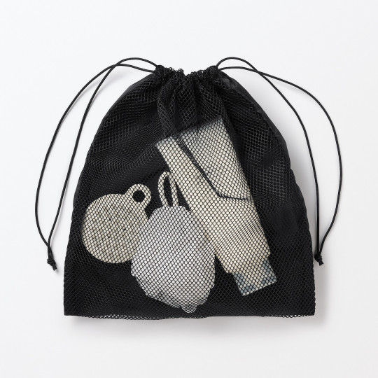 Worek ściągany z siatki czarny M