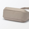 Torba listonoszka wodoodporna miękka beżowa