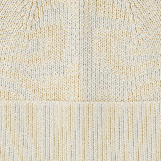 Czapka z jedwabiem kremowa