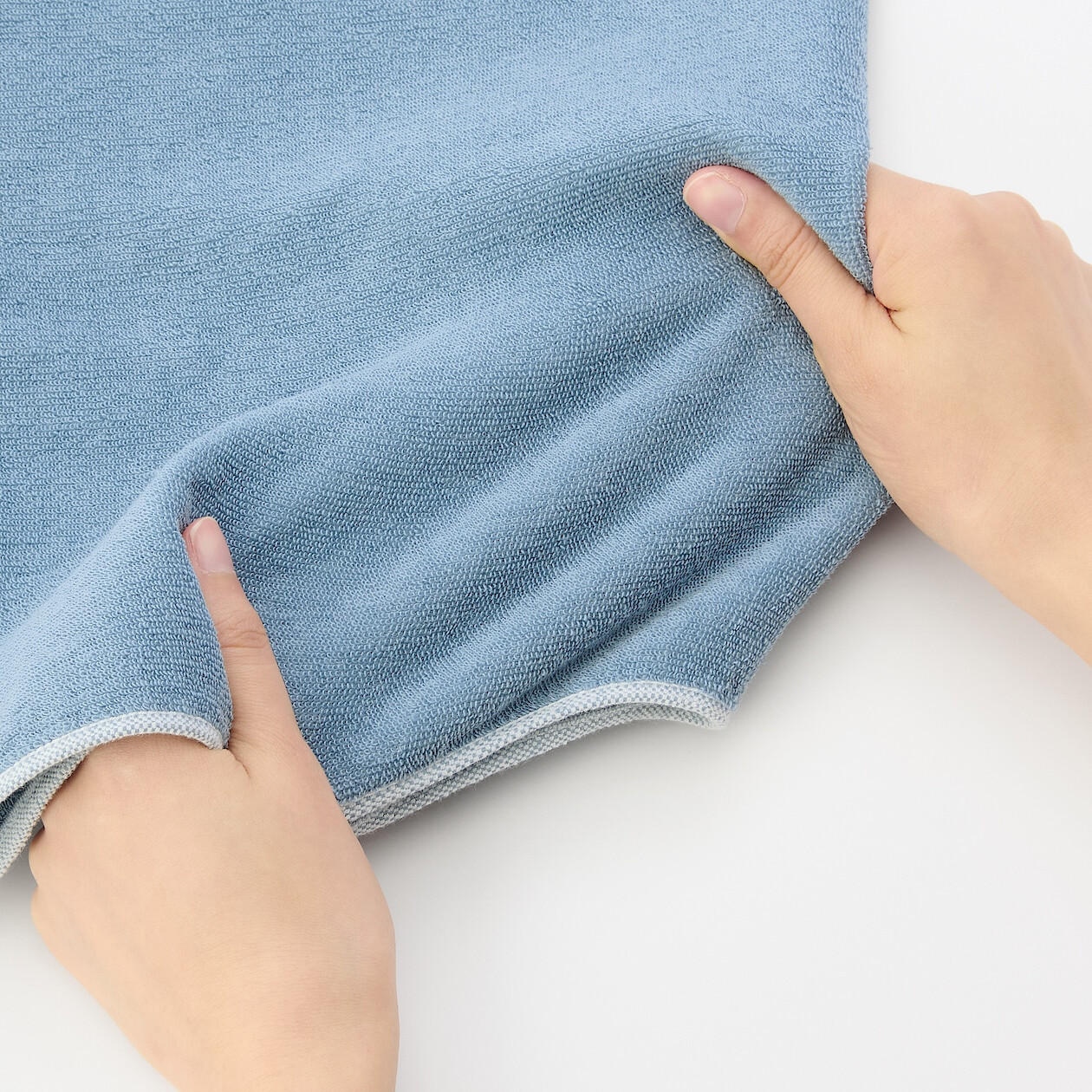 Turban frotte niebieski