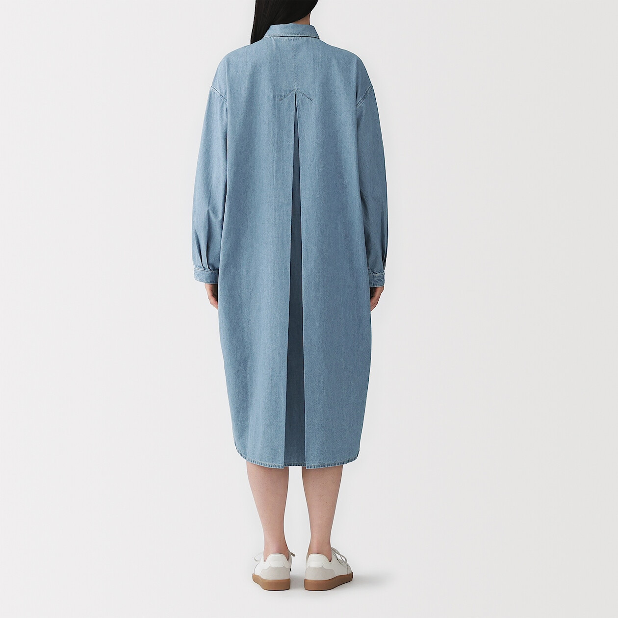 Sukienka z kapoku denim błękitna