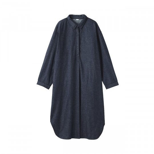 Sukienka z kapoku denim granatowa