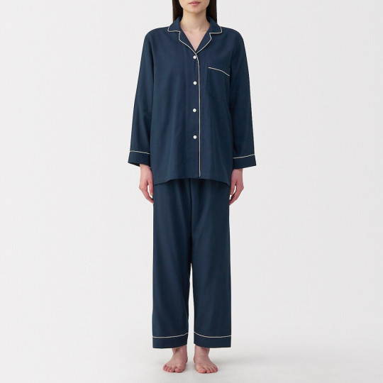 Piżama double gauze ciemnogranatowa