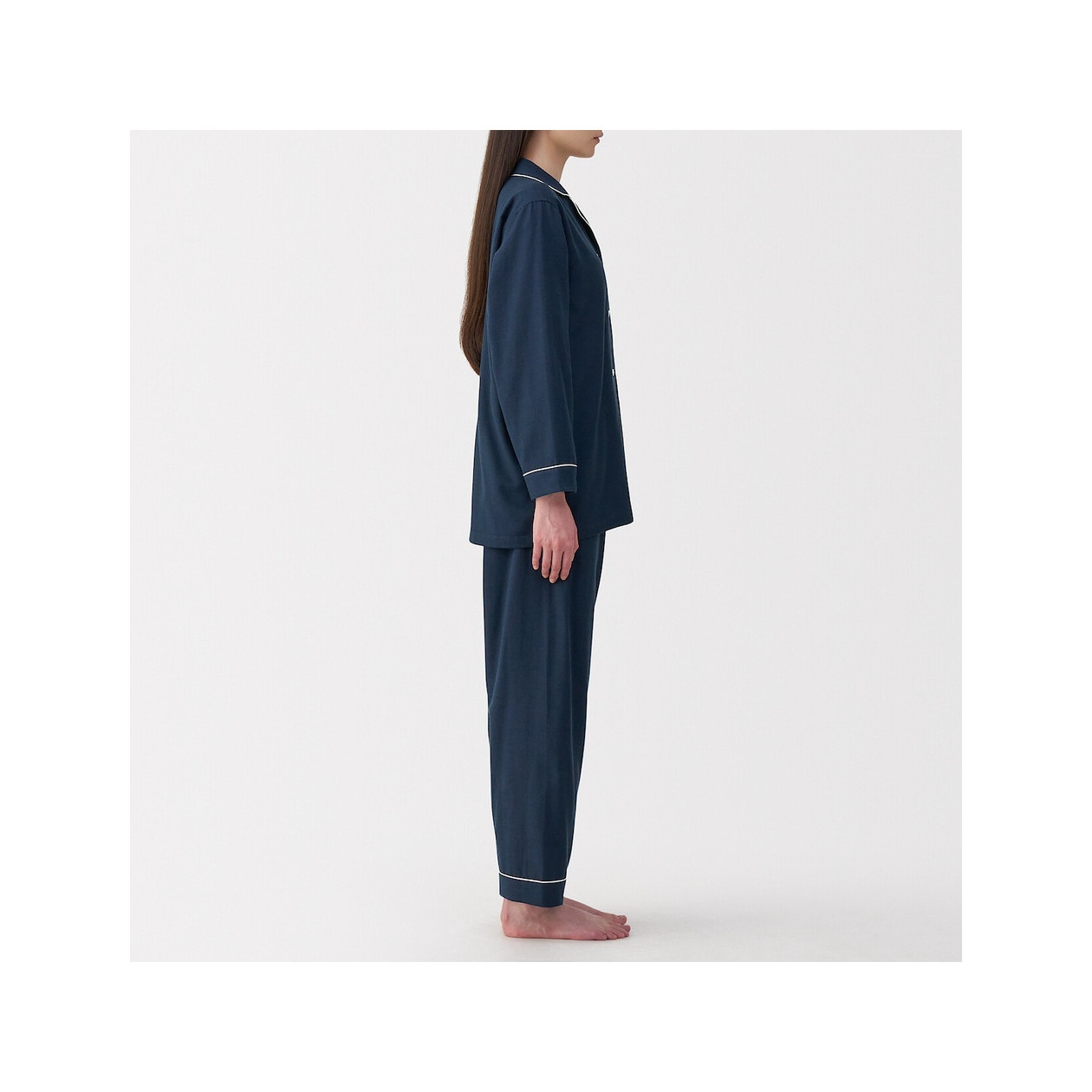 Piżama double gauze ciemnogranatowa