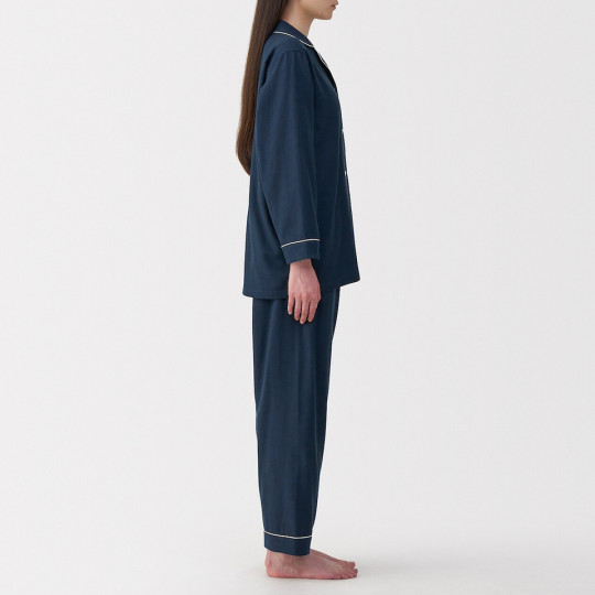 Piżama double gauze ciemnogranatowa