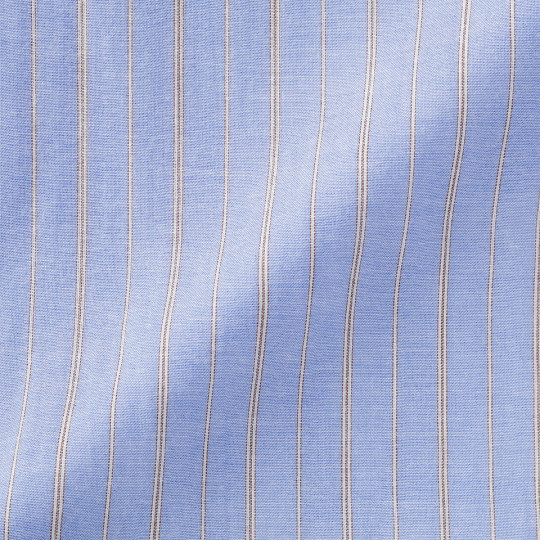 Piżama męska double gauze w paski niebieska