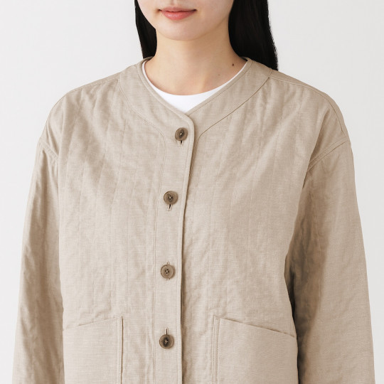 Blezer z kapoku beżowy