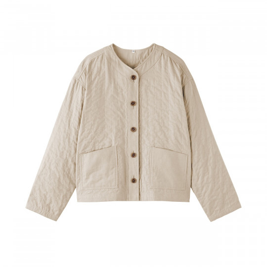 Blezer z kapoku beżowy