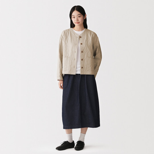 Blezer z kapoku beżowy