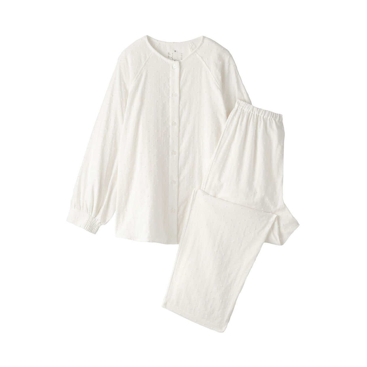 Piżama double gauze off white