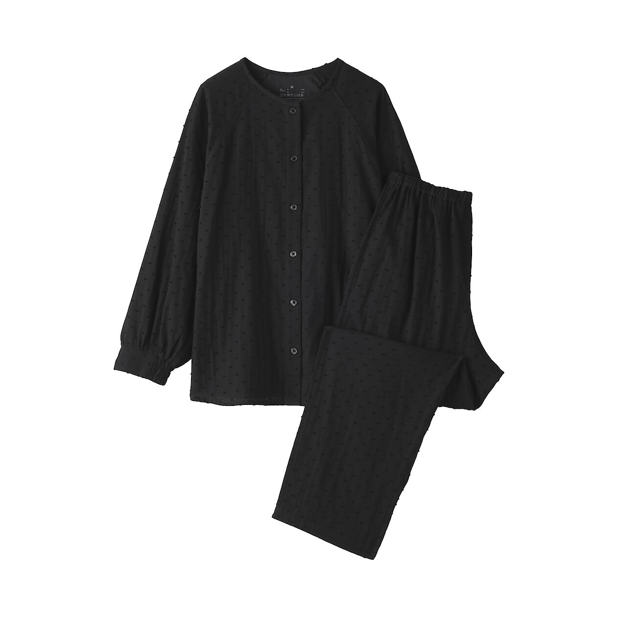 Piżama double gauze czarna